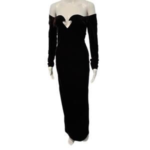 Vintage Velvet Maxi Dress Witchy Vampire Whimsigoth Fairy Gothic Ren Faire